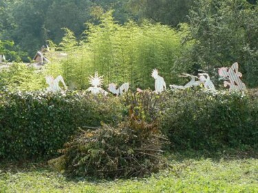 Sculpture intitulée "55 ombres à Journan…" par Pascal Borgo, Œuvre d'art originale