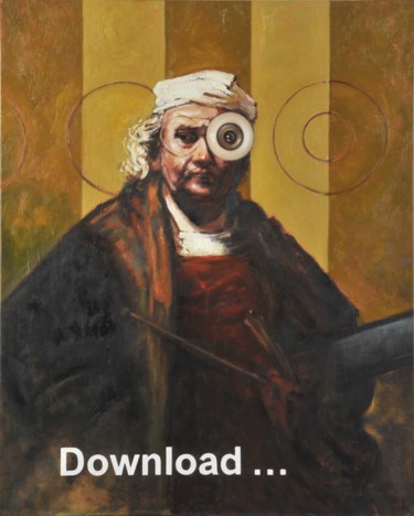 Peinture intitulée "Download" par Pascal Buffard, Œuvre d'art originale