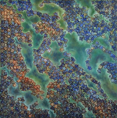 Pittura intitolato "water-war" da Pascal Buffard, Opera d'arte originale