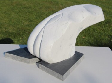 Sculpture titled "1206 marbre de Carr…" by Pascal Cavalli, Original Artwork, Stone