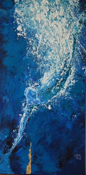 Pittura intitolato "immersion" da Pascal Douffet, Opera d'arte originale, Acrilico