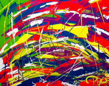 Arts numériques intitulée "Color Splash" par Pascal Gagné, Œuvre d'art originale, Peinture numérique