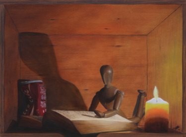 Peinture intitulée "Ombres et Lumières" par Pascal Genevois, Œuvre d'art originale, Huile