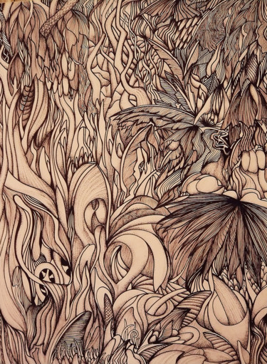 "Jungle Book # 02" başlıklı Tablo Pascal Héranval tarafından, Orijinal sanat