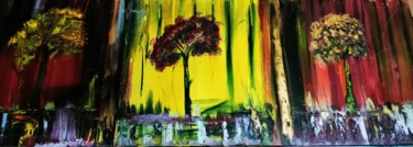Ζωγραφική με τίτλο "Beauty trees" από Pascal Jung, Αυθεντικά έργα τέχνης, Λάδι