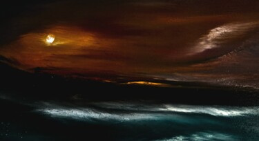 Schilderij getiteld "Home by the sea # l…" door Pascal Jung, Origineel Kunstwerk, Olie