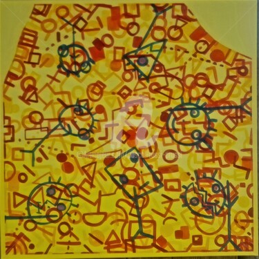 Painting titled "8. Virus 2020 et ap…" by Pascal Russi (PRussi), Original Artwork, Acrylic