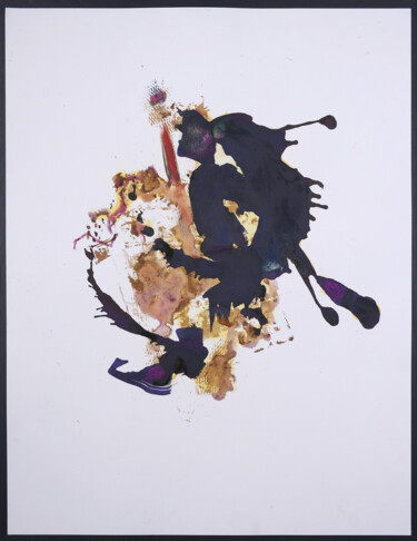 Картина под названием "EN SUSPENSION 2" - Pascale Carrier, Подлинное произведение искусства, Чернила