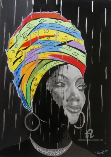 "I love Africa - Art…" başlıklı Tablo Pascale Scheip tarafından, Orijinal sanat, Işaretleyici