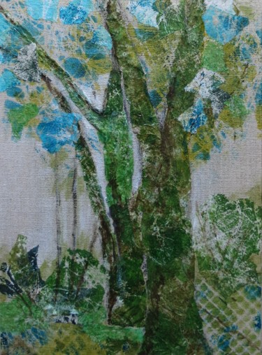 Peinture intitulée "arbres 6" par Pascale Garnier, Œuvre d'art originale
