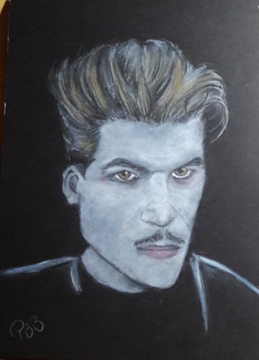 Tekening getiteld "Ernesto le vampire" door Pascal Bonnecaze, Origineel Kunstwerk, Pastel