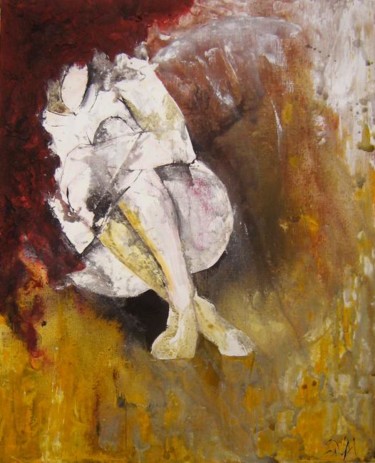 Peinture intitulée "SI MON REVE M'EMPOR…" par Pascal Toublanc "Scual", Œuvre d'art originale, Huile