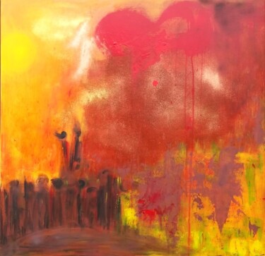 Peinture intitulée "Et puisque la terre…" par Pascaly, Œuvre d'art originale, Pigments