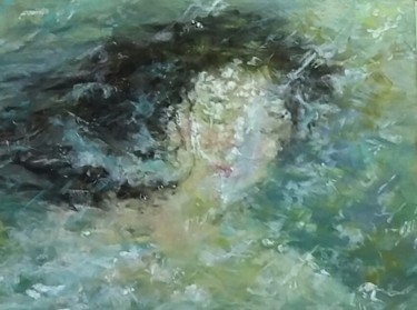 Malarstwo zatytułowany „L'Âme de la rivière” autorstwa Mireille Désir Valéry, Oryginalna praca, Pastel