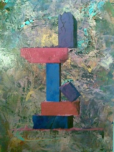 Peinture intitulée "equilibre" par Patou.B, Œuvre d'art originale