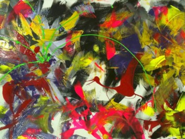 Painting titled "fee Clochette gore" by Patou.B, Original Artwork