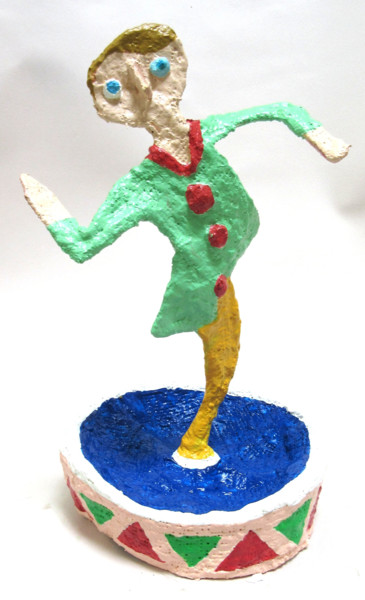 Sculpture titled ""Danseur" - dancer…" by Patou Deballon, Original Artwork, Mixed Media