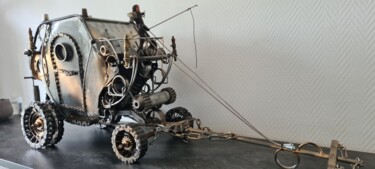 Sculptuur getiteld "Sculpture Carrosse…" door Pat, Origineel Kunstwerk, Metalen