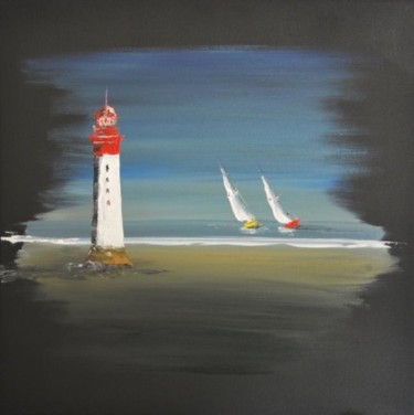 Peinture intitulée "Chauveau île de Ré" par Patrice Butel, Œuvre d'art originale, Huile