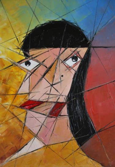 Peinture intitulée "Bella Louisa" par Patrice Butel, Œuvre d'art originale, Huile