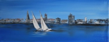 Peinture intitulée "La Rochelle sortie…" par Patrice Butel, Œuvre d'art originale, Huile