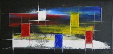 Peinture intitulée "Abstrait n°90" par Patrice Butel, Œuvre d'art originale, Huile