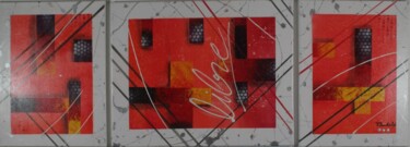 Painting titled "N°68" by Patrice Gruchala, Original Artwork, Acrylic Mounted on Wood Stretcher frame