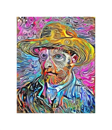 Arte digital titulada "VINCENT VAN GOGH RE…" por Patrice Vial, Obra de arte original, Pintura Digital