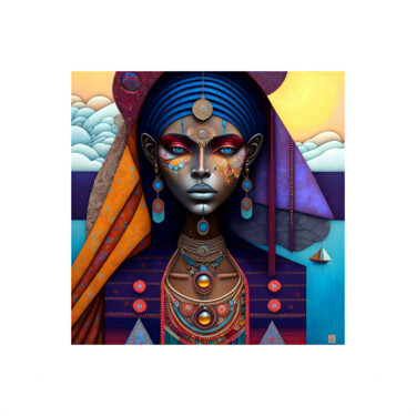 Grafika cyfrowa / sztuka generowana cyfrowo zatytułowany „SAGA AFRIKA 23” autorstwa Patrice Vial, Oryginalna praca, Malarstw…