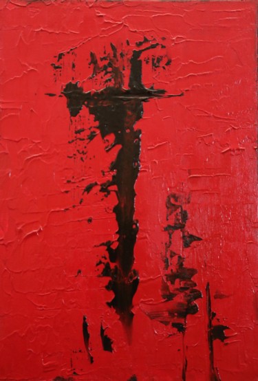 Картина под названием "le Christ" - Patrice Poidevin, Подлинное произведение искусства, Масло