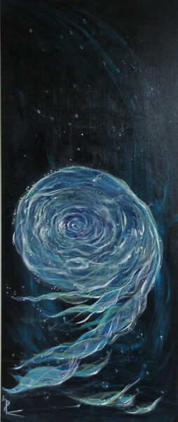 Painting titled "spirale de vie" by Patricia Blondel, Original Artwork, Acrylic