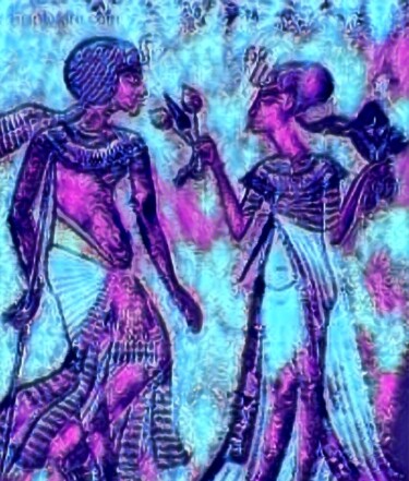 Arts numériques intitulée "Avatar Egipcio" par Patricia Brown (Artedibujopbrown), Œuvre d'art originale, Image générée par l…