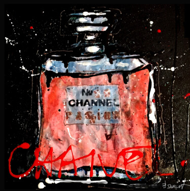 Painting titled "arty chanel.jpg" by Patricia Ducept (Art'Mony), Original Artwork, Acrylic