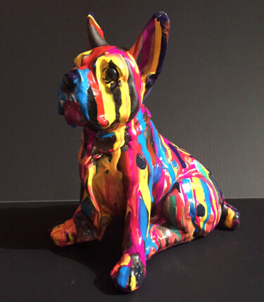 Sculpture intitulée "arty-dog.jpg" par Patricia Ducept (Art'Mony), Œuvre d'art originale, Céramique