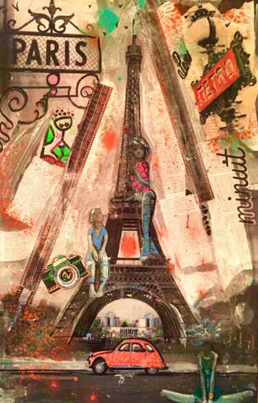Pintura titulada "ARTY' Paris.jpg" por Patricia Ducept (Art'Mony), Obra de arte original, Acrílico
