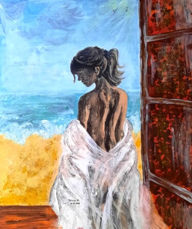 Peinture intitulée "Le matin où..." par Patricia M. Le Démon Du Crayon, Œuvre d'art originale, Acrylique Monté sur Châssis e…