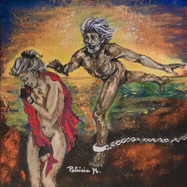 Pintura intitulada "A nos actes manqués" por Patricia M. Le Démon Du Crayon, Obras de arte originais, Acrílico Montado em Ca…