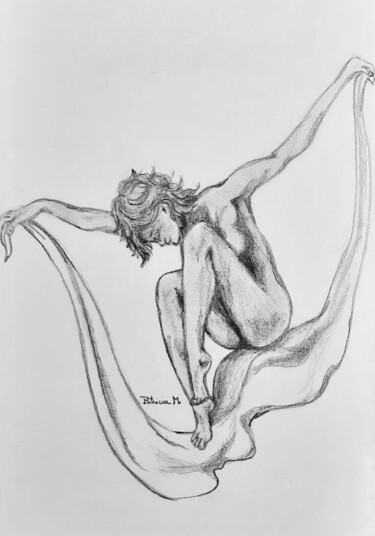 Dessin intitulée "Vivante" par Patricia M. Le Démon Du Crayon, Œuvre d'art originale, Graphite