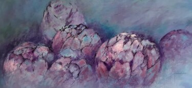 "Les violets de Prov…" başlıklı Tablo Patricia Ritschard tarafından, Orijinal sanat, Akrilik Ahşap Sedye çerçevesi üzerine m…