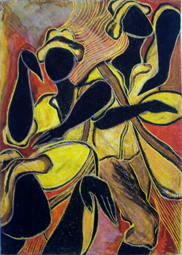 Peinture intitulée "Vibraciones" par Patricia Silva Ibáñez, Œuvre d'art originale, Huile