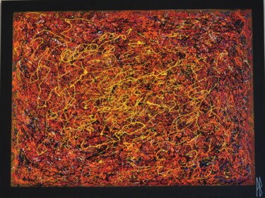 Painting titled "Data" by Bernon, Original Artwork, Acrylic