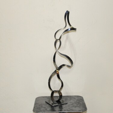 Скульптура под названием "sculpture abstrait…" - Patrick Blandin, Подлинное произведение искусства, Нержавеющая сталь
