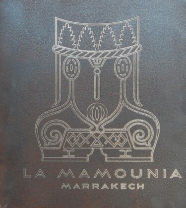 Printmaking titled "Hotel "La Mamounia"…" by Patrick Cros, Original Artwork, Engraving Mounted on Metal