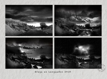 Arts numériques intitulée "Orage en Languedoc" par Patrick Danion (spasp), Œuvre d'art originale, Photo montage