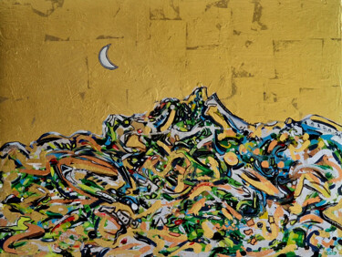 Peinture intitulée "Velouté d'aube à po…" par Patrick Danion (spasp), Œuvre d'art originale, Acrylique
