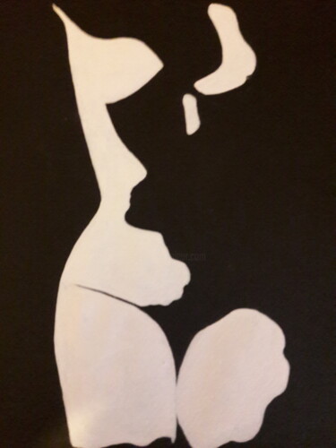 Pintura titulada "jeu d'ombre" por Patrick Genet, Obra de arte original, Gouache