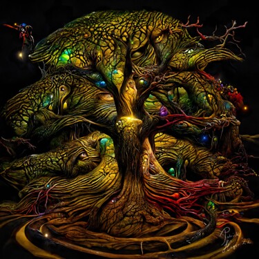 "Night Tree" başlıklı Dijital Sanat Patrick Hager tarafından, Orijinal sanat, 2D Dijital Çalışma