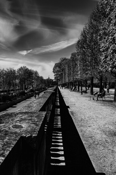 Fotografia intitolato "Tuileries côté quai" da Patrick Joël Robert, Opera d'arte originale, Fotografia digitale