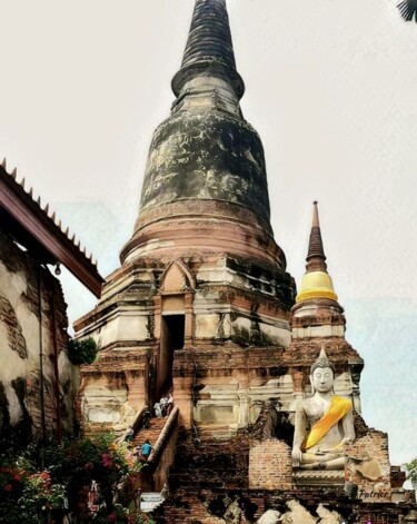 Φωτογραφία με τίτλο "Wat Yai Chaimongkha…" από Patrick John Bennett (Patrice), Αυθεντικά έργα τέχνης, Ψηφιακή φωτογραφία