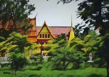 Digital Arts titled "Temple in Woodland" by Patrick John Bennett (Patrice), Original Artwork, Digital Photography